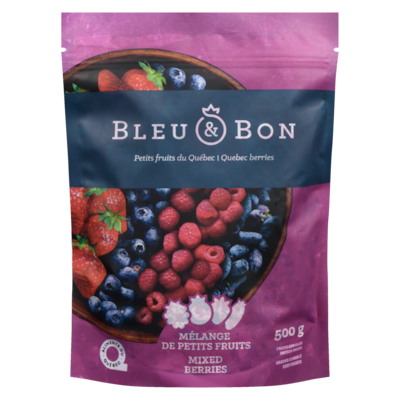 Bleu & Bon Quebec Berries Mixed Berries 500 g, $1.20/100g