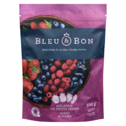 Bleu & Bon Petits fruits du québec mélange de petits fruits 500 g, 1,20 $/100g