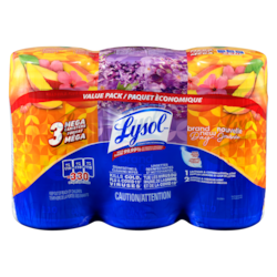 Lysol Lingettes désinfectantes paquet èconomique 3x110.0 ea, 0,06 $/1ch