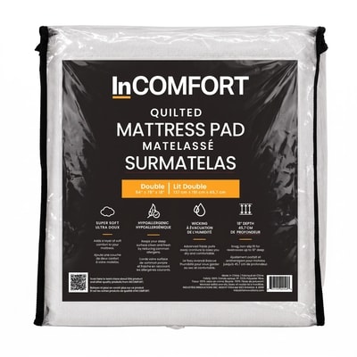  Couvre-matelas matelassé - Lit double 1 ea, 45,00 $/1ch