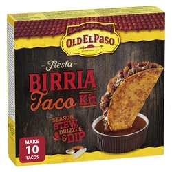 Old El Paso Fiesta Birria Taco Kit 10ct 343 g, $1.16/100g