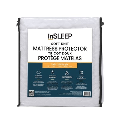 InSLEEP Soft Knit Mattress Protector - Twin 1 ea, $30.00/1ea