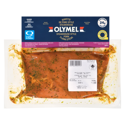 Olymel Bavette de porc style steakhouse 350 g, 2,00 $/100g