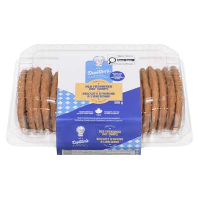 Mrs Dunster Old Fashioned Oat Snaps 306 g, $1.89/100g