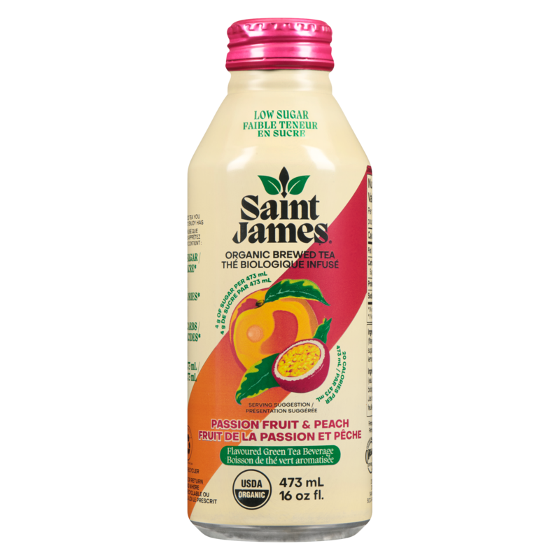 ハッピーシャイン Saint James Flavoured Green Tea Beverage Passion Fruit & Peach