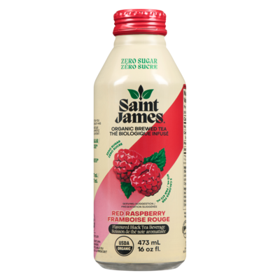 Saint James Thé biologique infusé framboise rouge 473 ml, 0,53 $/100ml