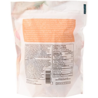 Craquelins au levain saveur d’ail et fines herbes