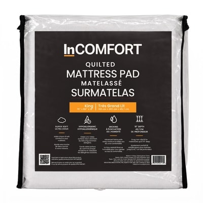 InCOMFORT Quilted Mattress Pad - King 1 ea, $55.00/1ea