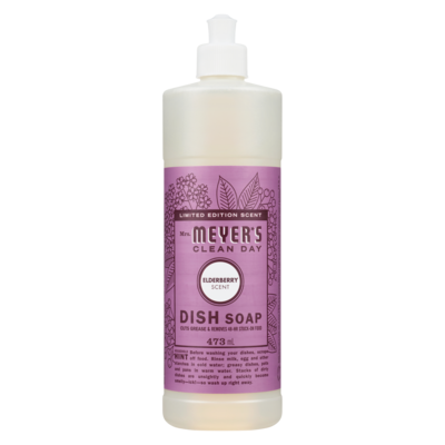 Mrs. Meyer's Clean Day Dish Soap Elderberry Scent Limited Edition Scent 473 ml, $1.46/100ml