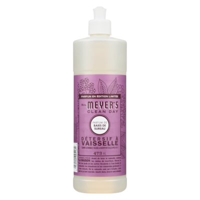 Mrs. Meyer’s Clean Day Détersif à vaisselle parfum de baies de sureau parfum en édition limitée 473 ml, 1,46 $/100ml