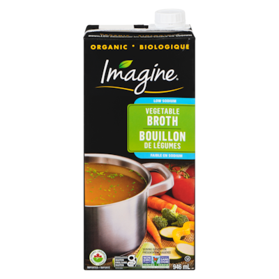 Imagine Low Sodium Vegetable Broth Organic 946 ml, $0.56/100ml