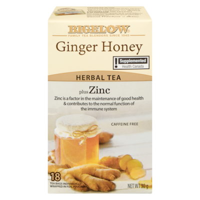 Bigelow Herbal Tea Ginger Honey Plus Zinc 1 ea, $6.99/1ea