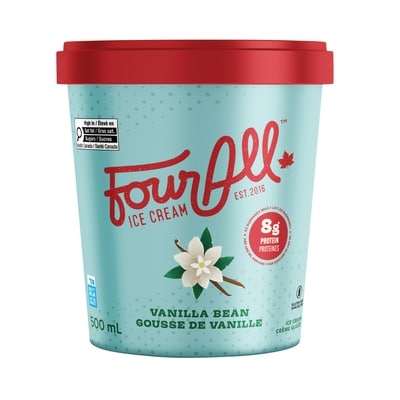 FourAll Ice Cream, Vanilla Bean 500 ml, $2.00/100ml