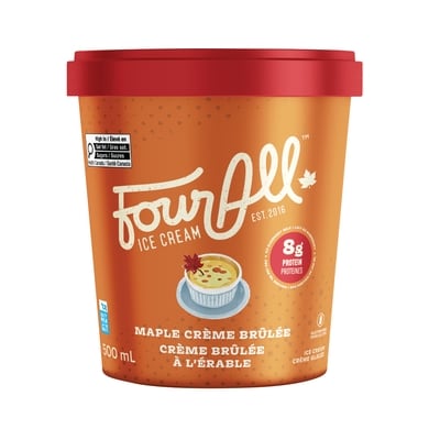 FourAll Ice Cream, Maple Creme Brulee 500 ml, $2.00/100ml