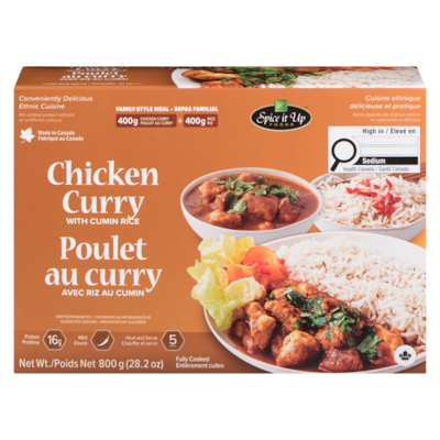 Spice it Up Chicken Curry with Rice 800 g, $1.63/100g