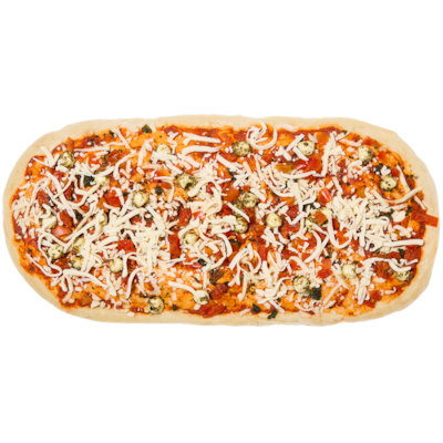 Pizza Margherita sur pain plat
