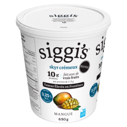 siggi’s Skyr crémeux mangue 3.25% m.g. 650 g, 1,23 $/100g