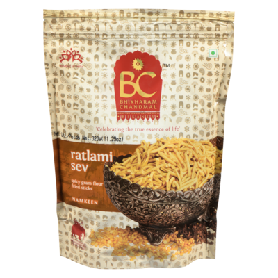 Bhikharam Chandmal Spicy Gram Flour Fried Sticks Ratlami Sev 320 g, $0.93/100g