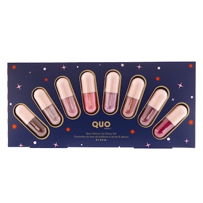 Quo Beauty Ensemble de luxe de brillants à lèvres 8 pièces 1 ea, 20,00 $/1ch