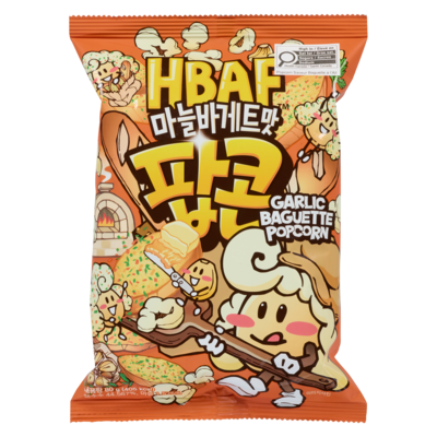 HBAF Popcorn saveur baguette a l'ail 80 g, 2,24 $/100g