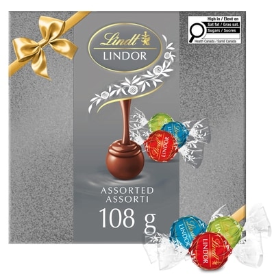 Lindt Truffes LINDOR assorties – Édition limitée – Boîte-cadeau 108 g, 12,03 $/100g