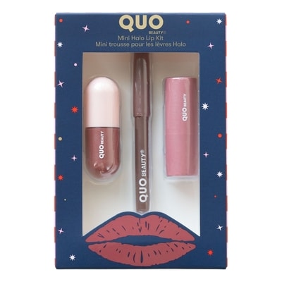 Quo Beauty Mini trousse pour les lèvres halo 1 ea, 15,00 $/1ch