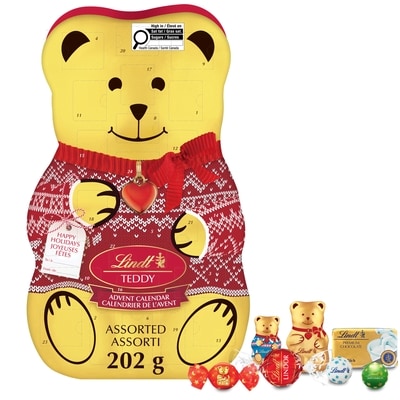 Lindt Calendrier de l’avent aux chocolats TEDDY 3D 202 g, 11,39 $/100g