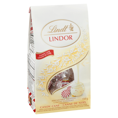 White Chocolate With Peppermint Pieces And A Delectably Smooth Centre Candy Cane