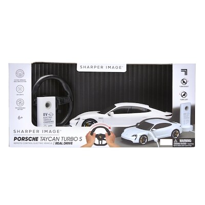 Sharper Image Voiture turbo S Taycan Porsche – Véhicule électrique téléguidé à l’échelle 1:20 1 ea, 55,00 $/1ch