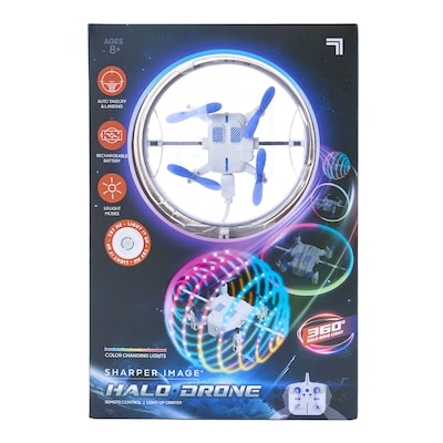 Sharper Image Halo Drone – Remote Control Light-Up Orbiter 1 ea, $55.00/1ea