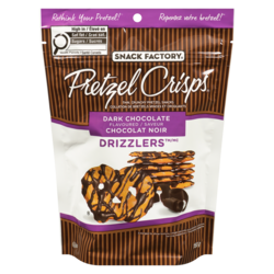 The Snack Factory Dark Chocolate Flavoured Pretzel Crisps Drizzlers 155 g, $5.16/100g