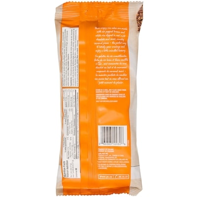 Milk Chocolate and Caramel Dipped Rice Cakes