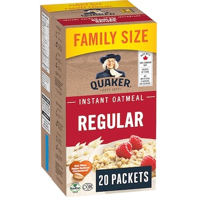 Quaker Regular Instant Oatmeal 560 g, $1.75/100g