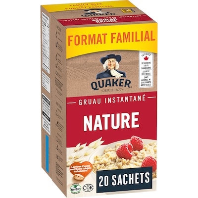 Quaker Gruau instantané Nature 560 g, 1,43 $/100g