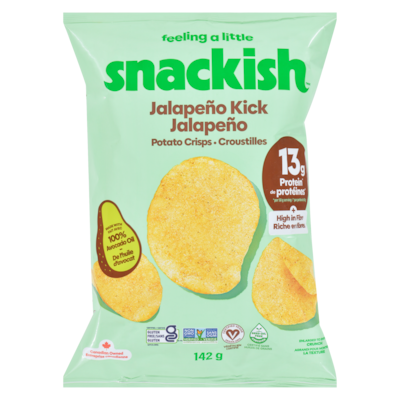 Snackish Potato Crisps Jalapeño Kick 142 g, $2.82/100g
