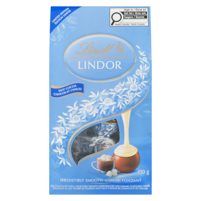 Lindt Milk Chocolate With A Delectably Smooth Marshmallow And Caramel Flavoured Centre Hot Cocoa Limited Edition 150 g, $8.66/100g