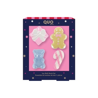 Quo Beauty Ensemble-cadeau de bombes de bain de Noël 1 ea, 5,00 $/1ch