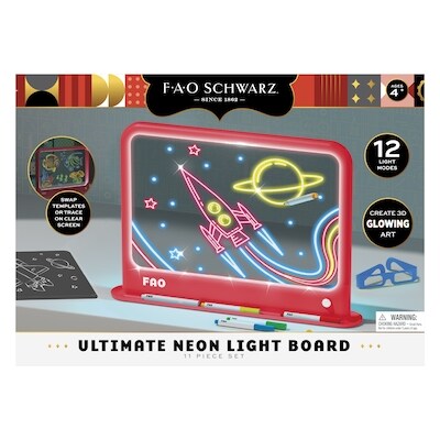 F.A.O Schwarz Tableau lumineux néon ultime, ensemble de 11 pièces 1 ea, 46,99 $/1ch