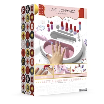 Coffret d’ongles à presser sur mesure salon de manucure Glitz & Glam
