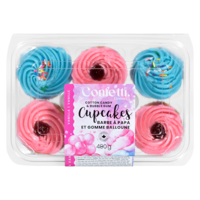 Vanilla Cupcake Cotton Candy & Bubble Gum