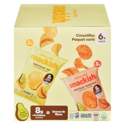 Paquet varié de croustilles 186 g, 8,06 $/100g