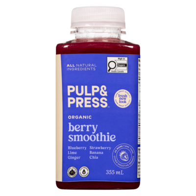 Pulp and Press Berry Smoothie Organic 355 ml, $2.76/100ml