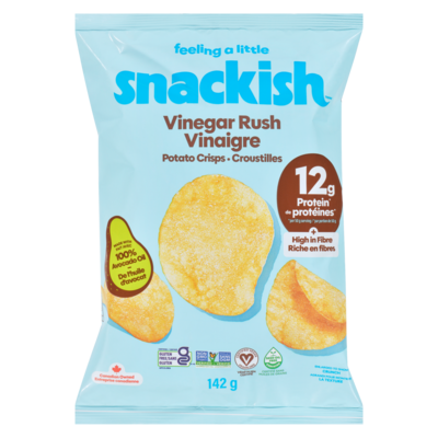 Snackish Potato Crisps Vinegar Rush 142 g, $3.52/100g