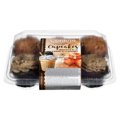 null Cupcake au chocolat biscuits à la crème et caramel 490 g, 1,43 $/100g