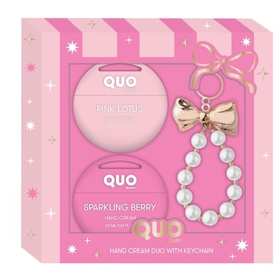 Quo Beauty Duo de crèmes pour les mains qb avec porte-clés 1 ea, 15,00 $/1ch