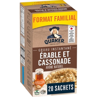 Quaker Gruau instantané Érable et Cassonade 860 g, 0,93 $/100g