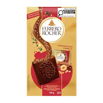 Ferrero Rocher Premium Cinnamon Spice chocolate squares, 10 Individually Wrapped Chocolates, Great For Sharing Or Gifting 105 g, $9.04/100g