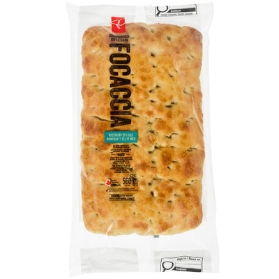 President's Choice Rosemary Sea Salt Sourdough Focaccia 560 g, $0.89/100g