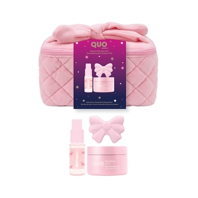 Quo Beauty Pretty In Pink Bath Set 1 ea, $20.00/1ea