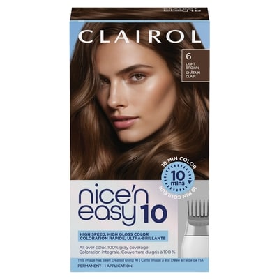 Clairol Nice'N Easy 10 coloration permanente pour cheveux, 6 châtain moyen clair 1 ea, 11,00 $/1ch